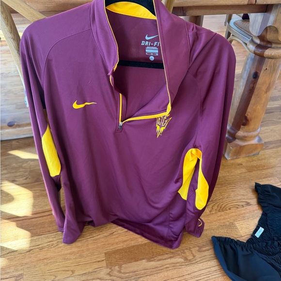 Nike Other - Nike Maroon and Yellow Quarter-Zip Pullover. ASU